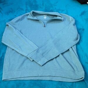Light blue quarter zip up